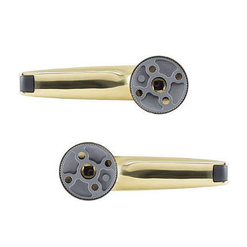 Ручки на розеті ABLOY Duetto 8/002 латунь полірована - Фото №4