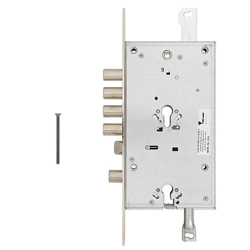 Механізм замка MUL-T-LOCK CEM30328 Двосистемний (BS65*85мм) хром полірований  без зв.планки - Фото №6