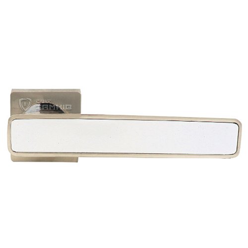 Ручки на розеті KEDR R08.820-AL SN/CP White білий - Фото №3