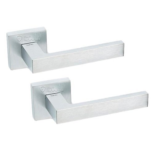 Ручки на розеті TUPAI Square 2275 Q (801-1999) хром матовий - Фото №1