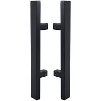 Ручки скоби ABARO Sydney 90° L:600 X:400 W:40*20mm SS 304 чорний RAL 9005 (комплект)
