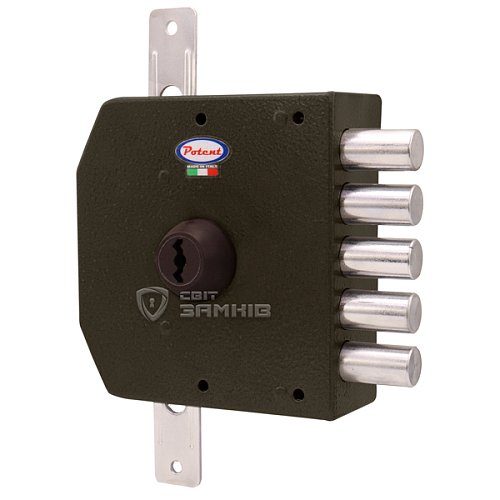 Замок накладний POTENT 500 (BS60мм) лівий 3 ключа - Фото №1