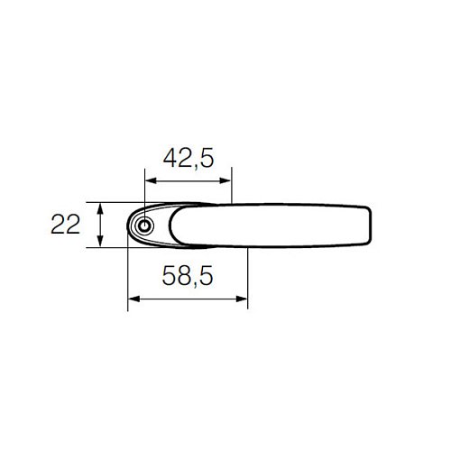 Ручка віконна ABLOY 54/152 латунь полірована - Фото №2