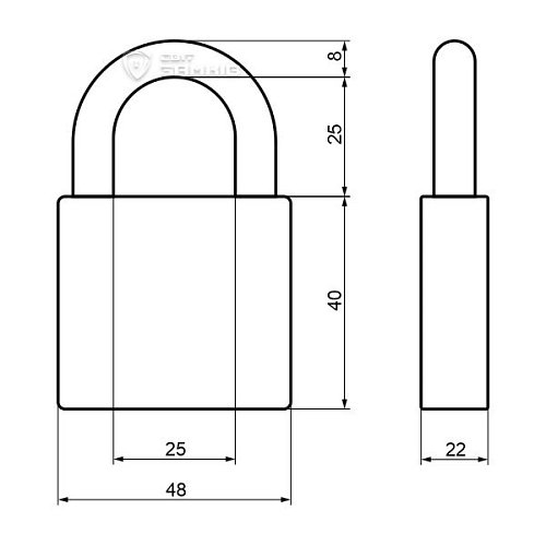 Замок навісний ABLOY PL330 CLASSIC (2 ключа) - Фото №6