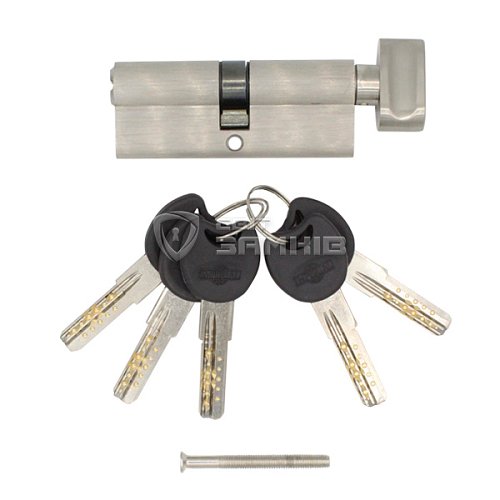 Циліндр IMPERIAL латунь 100T (50*50T) нікель сатин - Фото №3