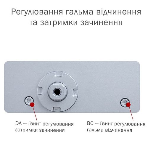 Дотягувач RYOBI DS-3550T BC/DA SLD HO з фіксацією до 60кг Сірий - Фото №6