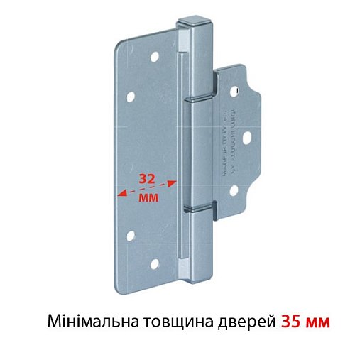 Завіс ALDEGHI LUIGI 144BO032Q 110*77 мм BO білий - Фото №5