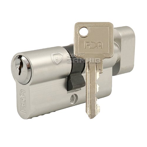 Циліндр RDA 60T (30*30T) вороток матовий хром - Фото №1