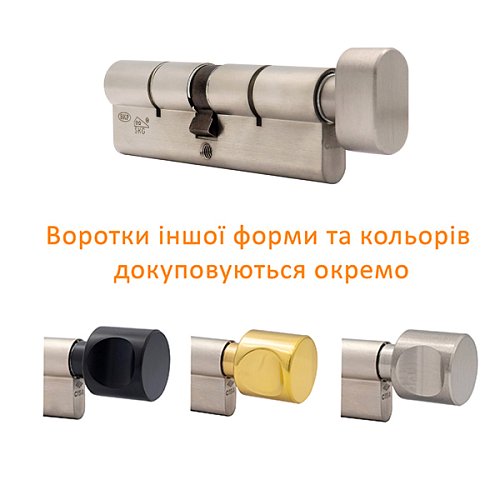 Циліндр CISA C3000 80T (35*45T) нікель матовий 3 ключі - Фото №7