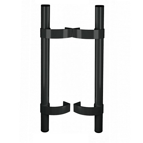 Ручки скоби офісні ОКТАВА ПЛАСТ Прямі 1000мм (комплект) чорний