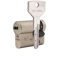 Циліндр половинка CISA ASIX P8 PRO 40 (30*10) нікель матовий 2+1 ключ