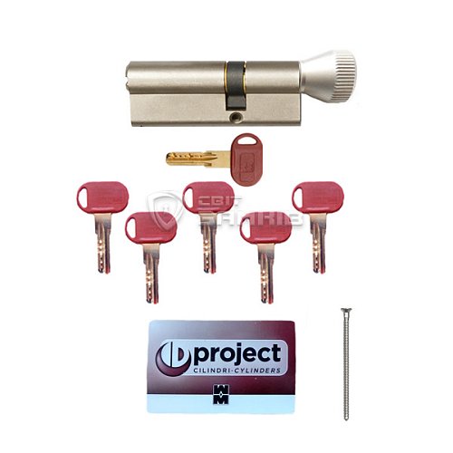 Циліндр MOTTURA Project DPC1F 92T (41*51T) нікель матовий - Фото №4
