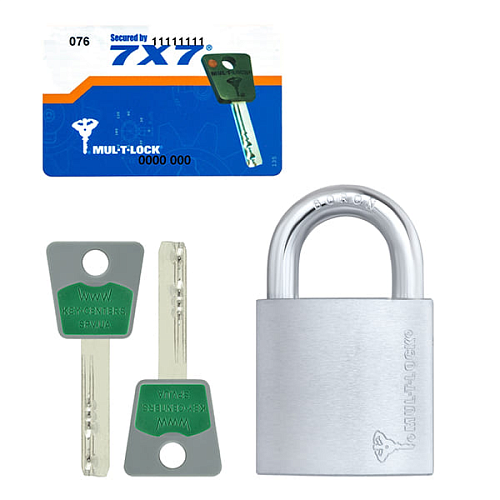 Замок навісний MUL-T-LOCK G55 7x7 (2 ключа) - Фото №6