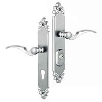 Ручки на планці з протектором ROSTEX Ozdobna R 85мм (38-45мм) хром матовий