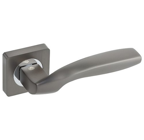 Ручки на розеті GAVROCHE Germanium AL-A1 MBN/CP графіт/хром - Фото №3