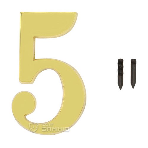 Цифра 5 OLV латунь (X.-M.) - Фото №2