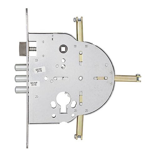 Механізм замка MUL-T-LOCK M235/M267 4-х спрямований (BS65*90мм) хром полірований без зв.планки - Фото №2
