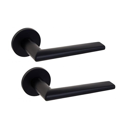 Ручки на розеті GAVROCHE Ruthenium AL-A33 Black чорний - Фото №1