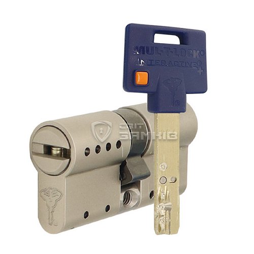 Циліндр MUL-T-LOCK MTL600/Interactive+ MOD 80 (35*45) (модульний) нікель_сатин - Фото №1