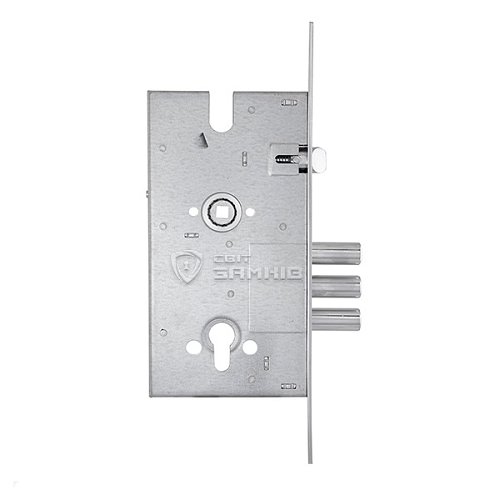 Механізм замка MUL-T-LOCK 354M (BS60*85мм) хром полірований - Фото №2