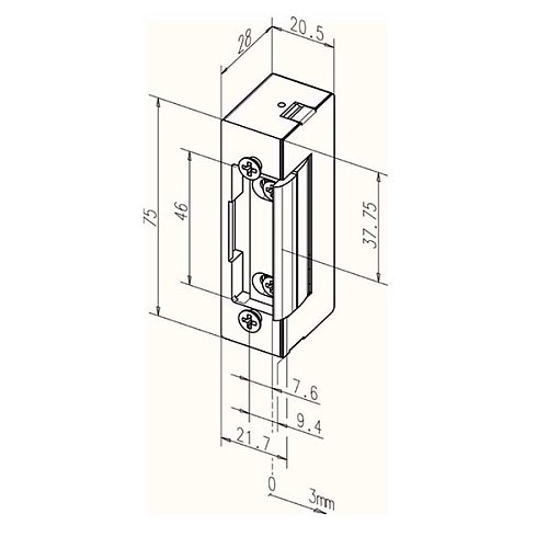Електрозащіпка EFF EFF SPE71 A71 НЗ (без живлення замкнена) із захисним діодом - Фото №7