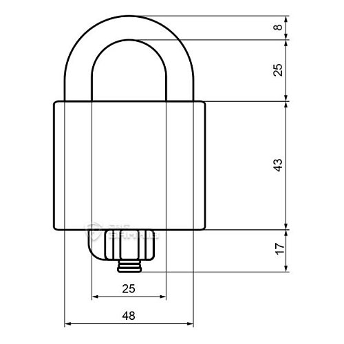 Замок навісний ABLOY PLM330 Sentry (2 ключа) - Фото №5
