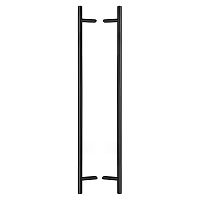Ручки скоби ABARO Bali 45° L:1600 X:1400 D:32mm SS 304 чорний RAL 9005 (комплект)