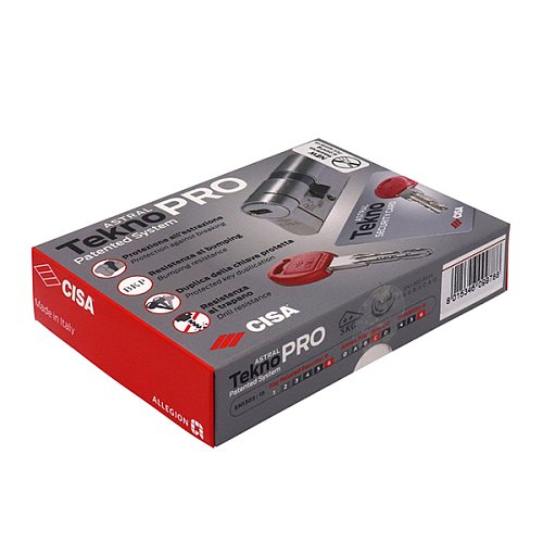 Циліндр половинка CISA Astral Tekno PRO 40 (30*10) нікель матовий 5 ключів - Фото №13