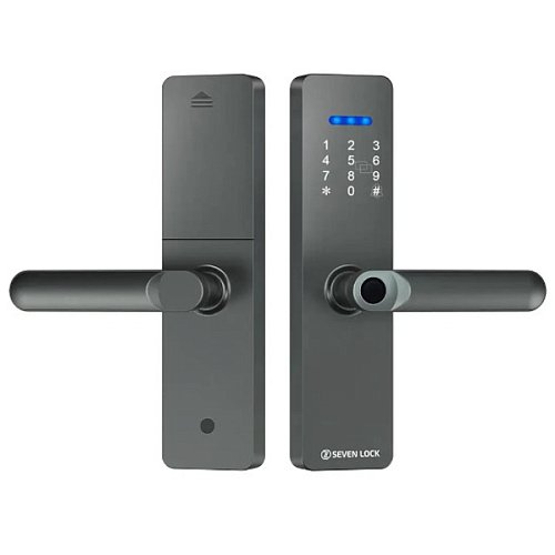 Комплект розумного замка SEVEN LOCK SL-7740BF накладний сірий - Фото №5