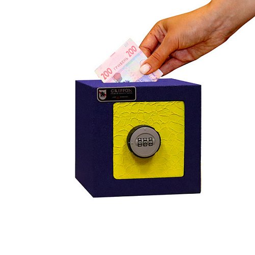 Сейф дитячий GRIFFON LS.15.C YELLOW-BLUE - Фото №1