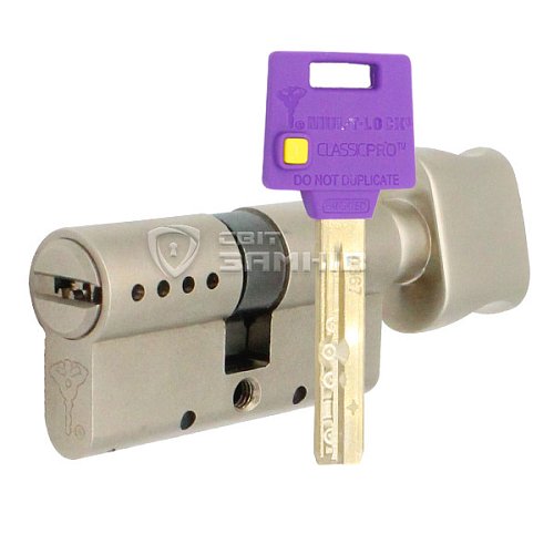 Циліндр MUL-T-LOCK MTL400/ClassicPRO 100T (45*55T) нікель сатин - Фото №1