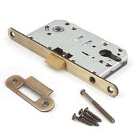 Механізм замка APECS 5300-P PZ (BS50*85мм) пласт.язичок AB антична бронза