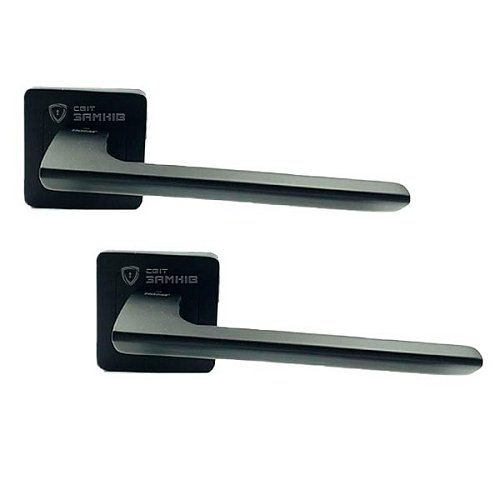 Ручки на розеті TRION Decco AL (74ZL09-ZL02) MB (black) чорний