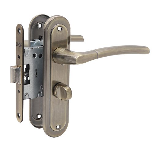 Комплект замка LINDE A-1210 WC (BS50*47,5мм) AB стара бронза - Фото №1