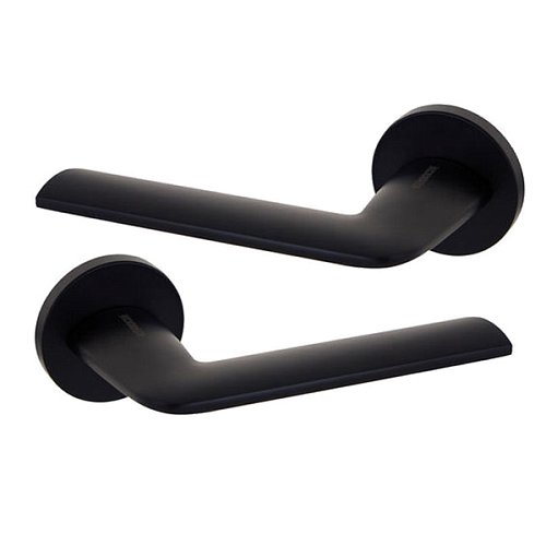 Ручки на розеті GAVROCHE Actinium AL-A33 Black чорний - Фото №1