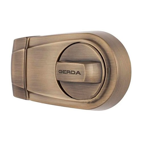 Замок накладний GERDA ZG200S (BS50-60мм) латунь антична 4 ключа - Фото №2