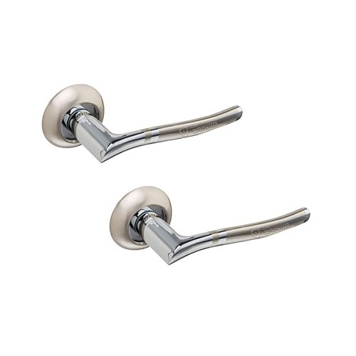 Ручки на розеті GAVROCHE Titanium AL-A5 SN/CP нікель/хром - Фото №1