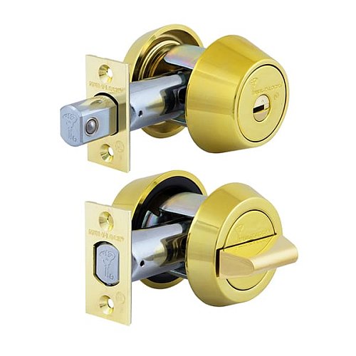 Замок врізний MUL-T-LOCK Dead Bolt Hercular Interactive+ (BS60/70мм) полірована латунь - Фото №1