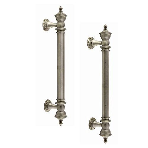 Ручка скоба TRION 10025 280 мм (комплект) SILVER античне срібло - Фото №1