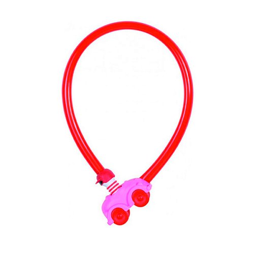 Замок для велосипеда ABUS 1505/55 My First Abus з тросом 55 см 2 ключа Pink рожевий - Фото №1