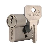 Циліндр CISA C2000 44 (22*22) нікель матовий 5 ключів