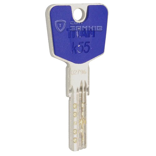 Циліндр TITAN K55 75 (30*45) нікель сатин - Фото №3