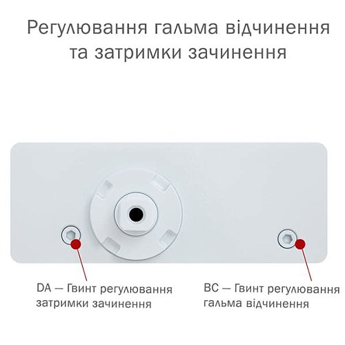Дотягувач RYOBI DS-3550 BC/DA STD HO з фіксацією до 100кг Білий - Фото №6