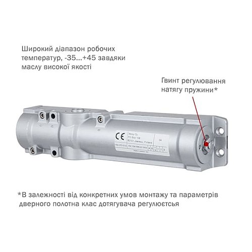 Дотягувач ABLOY DC250 CAM BC EN1-6 без тяги  до 120кг FIRE Коричневий - Фото №3