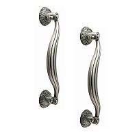 Ручка скоба TRION 00401 250 мм (комплект) SILVER античне срібло