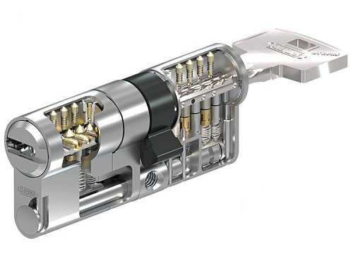 Циліндр ABUS Bravus 3500 MX Magnet (модульний) 80 (30*50) нікель сатин - Фото №9
