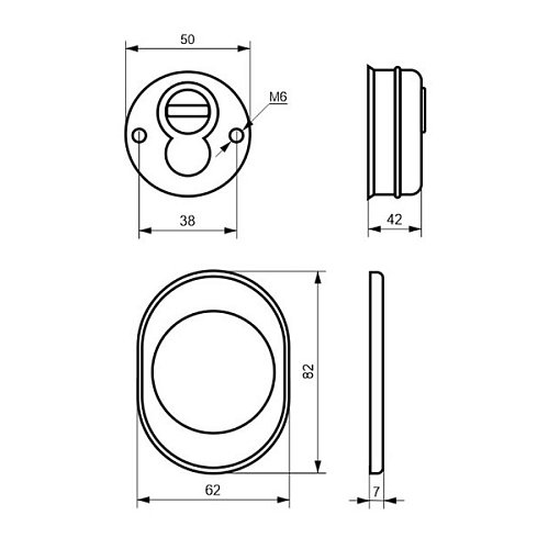 Протектор AZZI FAUSTO F23 42 мм нікель сатин - Фото №5