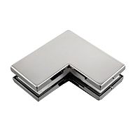 З'єднувач кутовий GLASS-M-TECH EK-40C Polish нержавіюча сталь