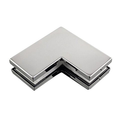 З'єднувач кутовий GLASS-M-TECH EK-40C Polish нержавіюча сталь - Фото №1