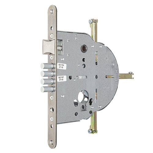 Механізм замка MUL-T-LOCK M265 4-х спрямований (BS65*90мм) хром полірований без зв.планки - Фото №1